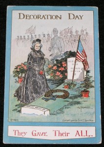 DECORATION DAY CARD THEY GAVE ALL CIVIL WAR CROPPED
