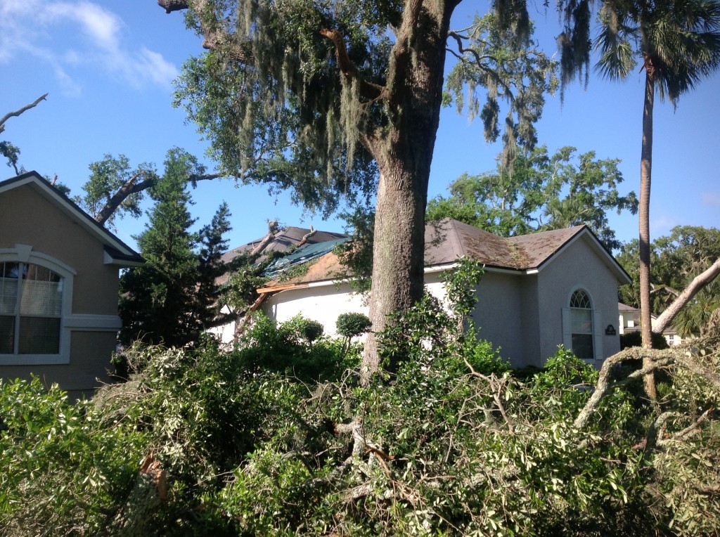 Tornado Damage House with damage 6-7-13 002