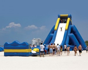 Inflatable slide at Gulfport Park