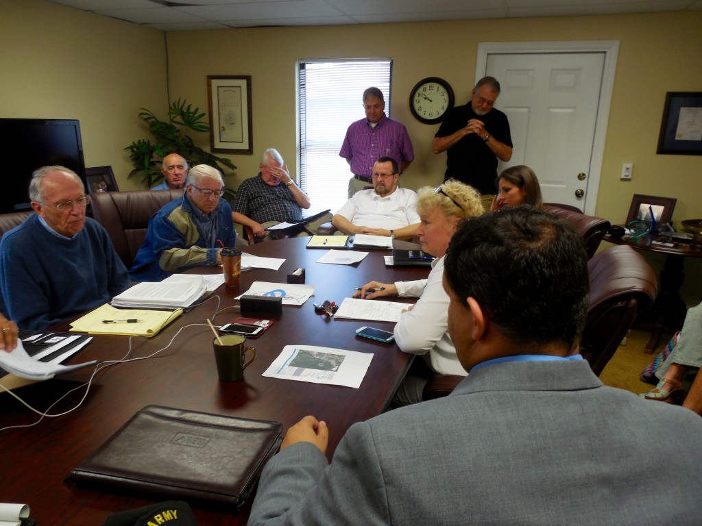 Representative Janet Adkins Fernandina Beach Office conference room, overflowing with people concerned about the port.