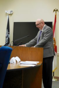 Nassau County Commissioner Pat Edwards addresses the BOCC.