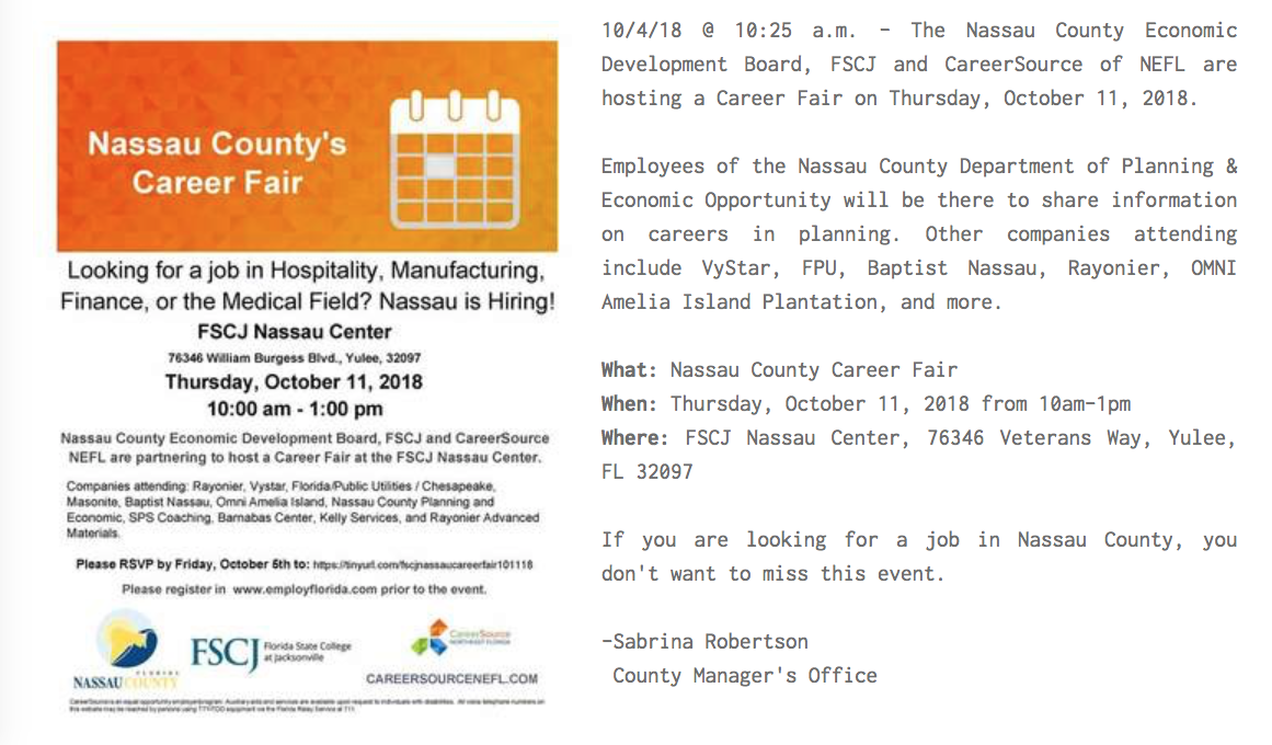 Nassau county and teacher job fairs