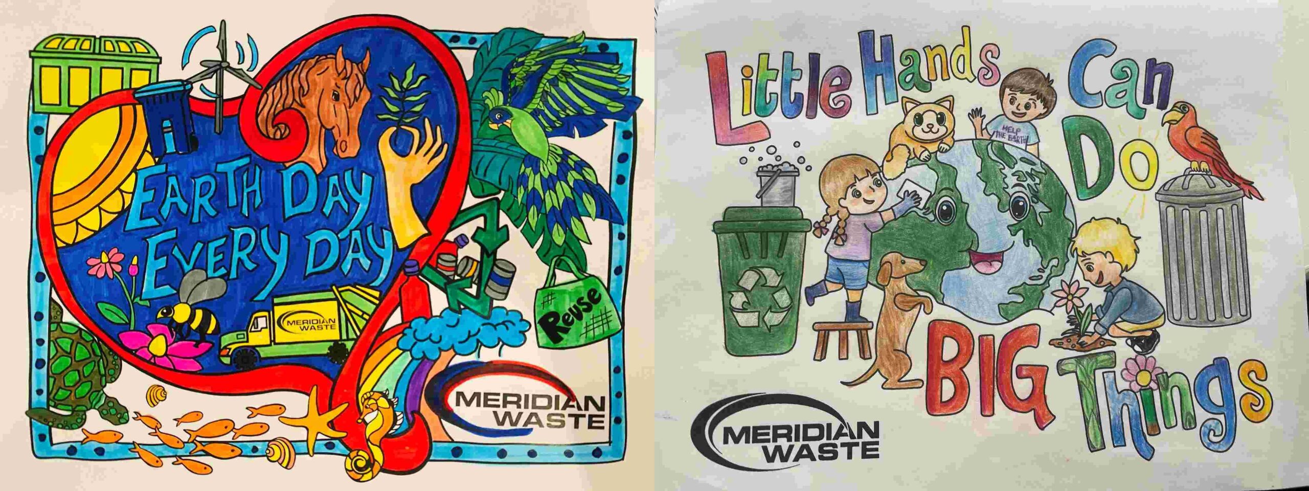 Meridian Waste Announces Winners Of Second Annual Earth Day Coloring Contest Fernandina Observer